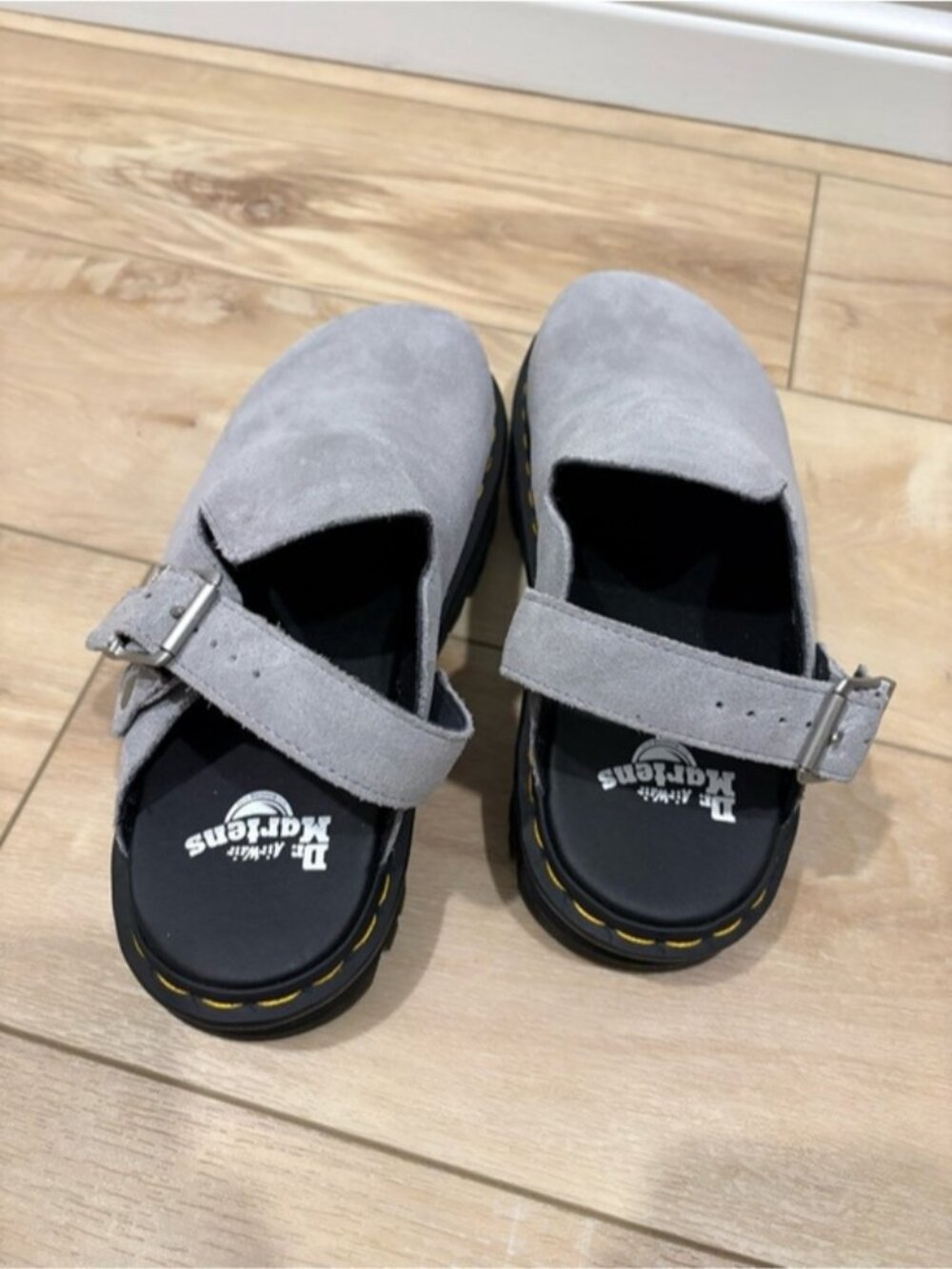 Dr. Martens Zebzag Mules Grey Suede - Picture 5 of 8